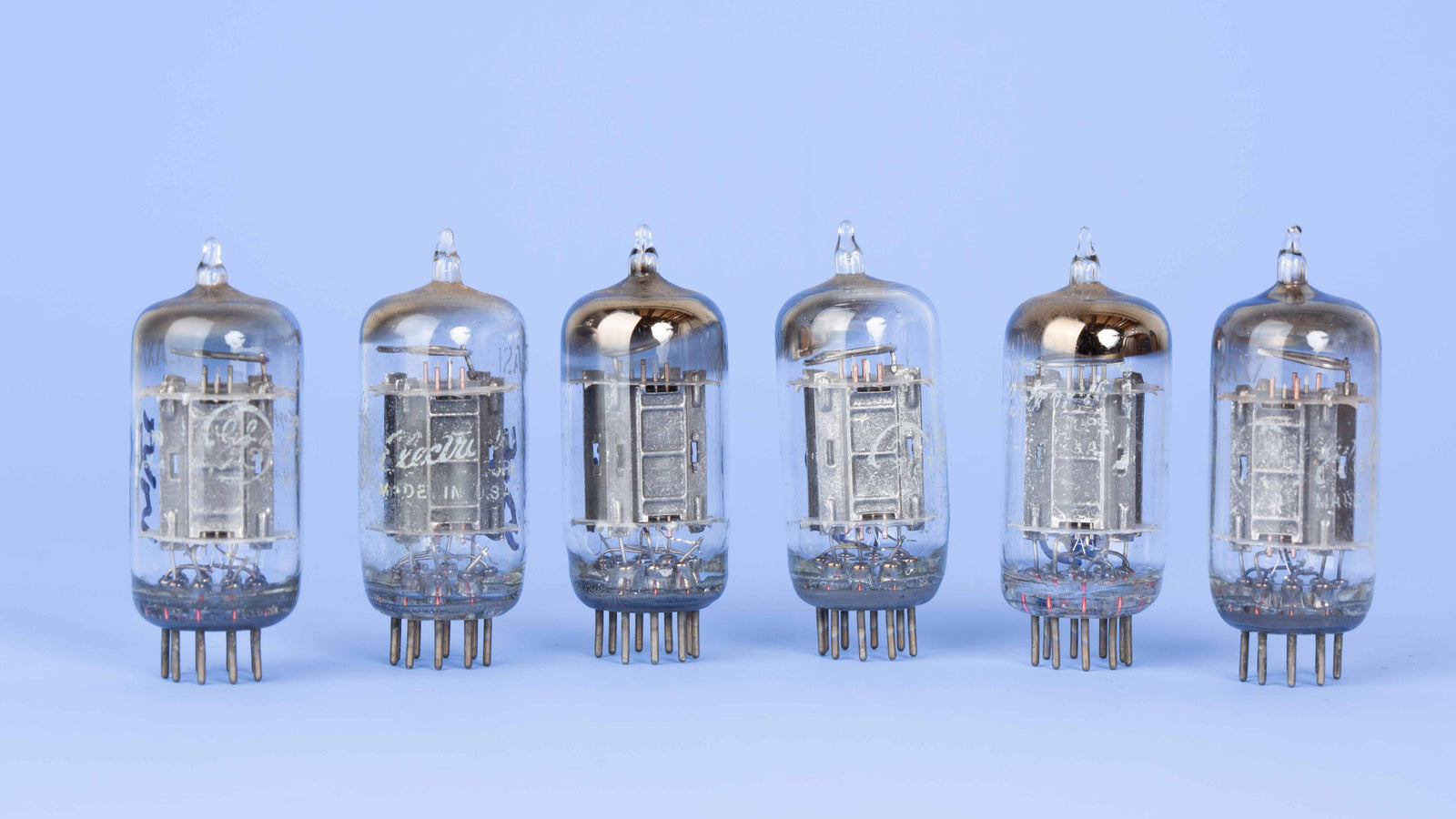 GE Galvanized Plate 12AX7 Vintage NOS Vacuum Tubes