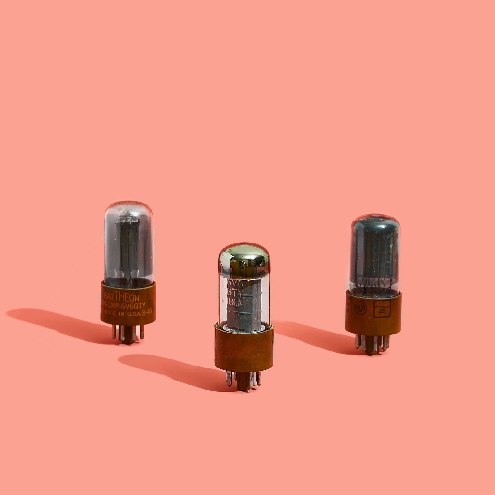 6V6GTY Brown Base NOS Tubes Fuzz Audio