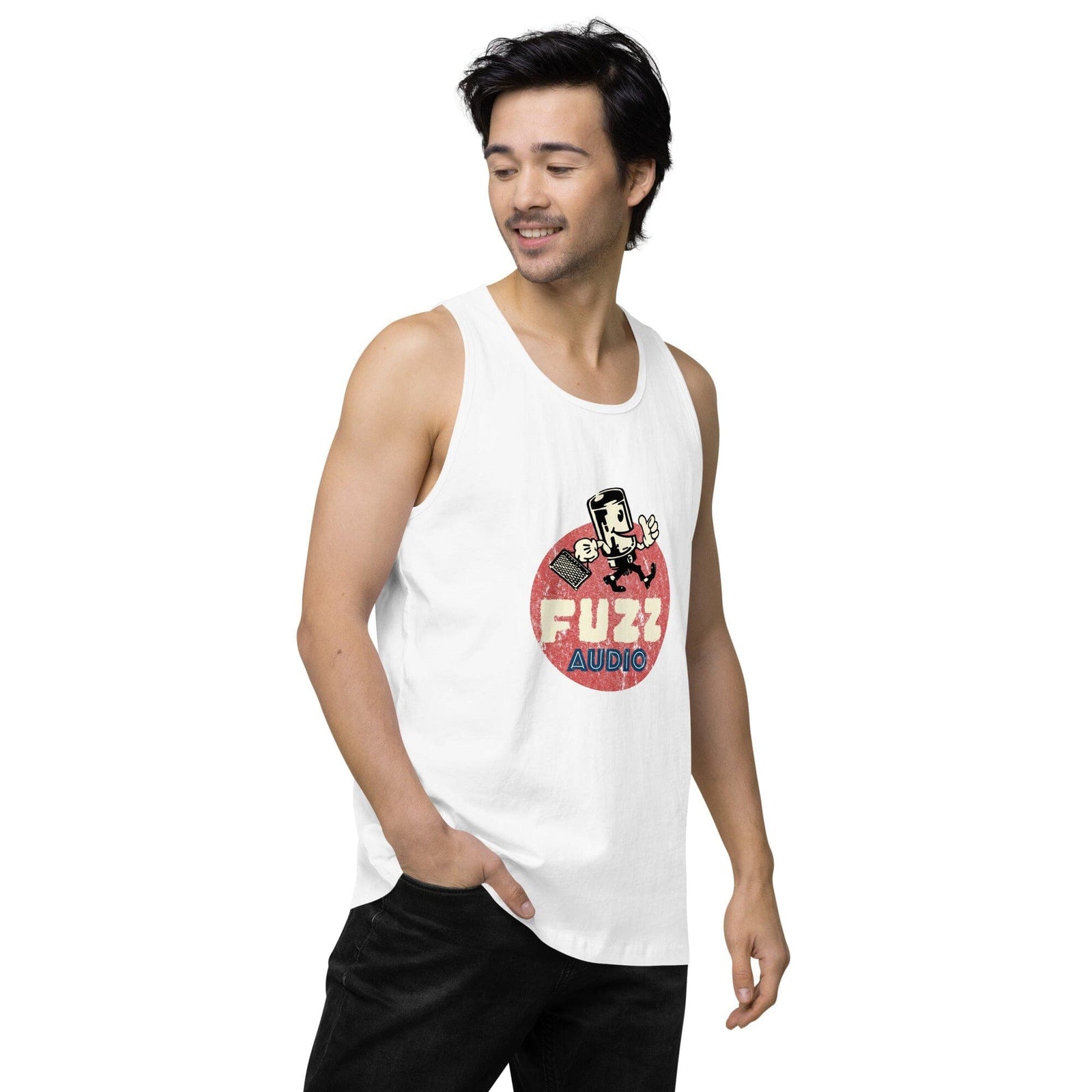 Fuzz Audio Mens Premium Tank Top Fuzz Audio