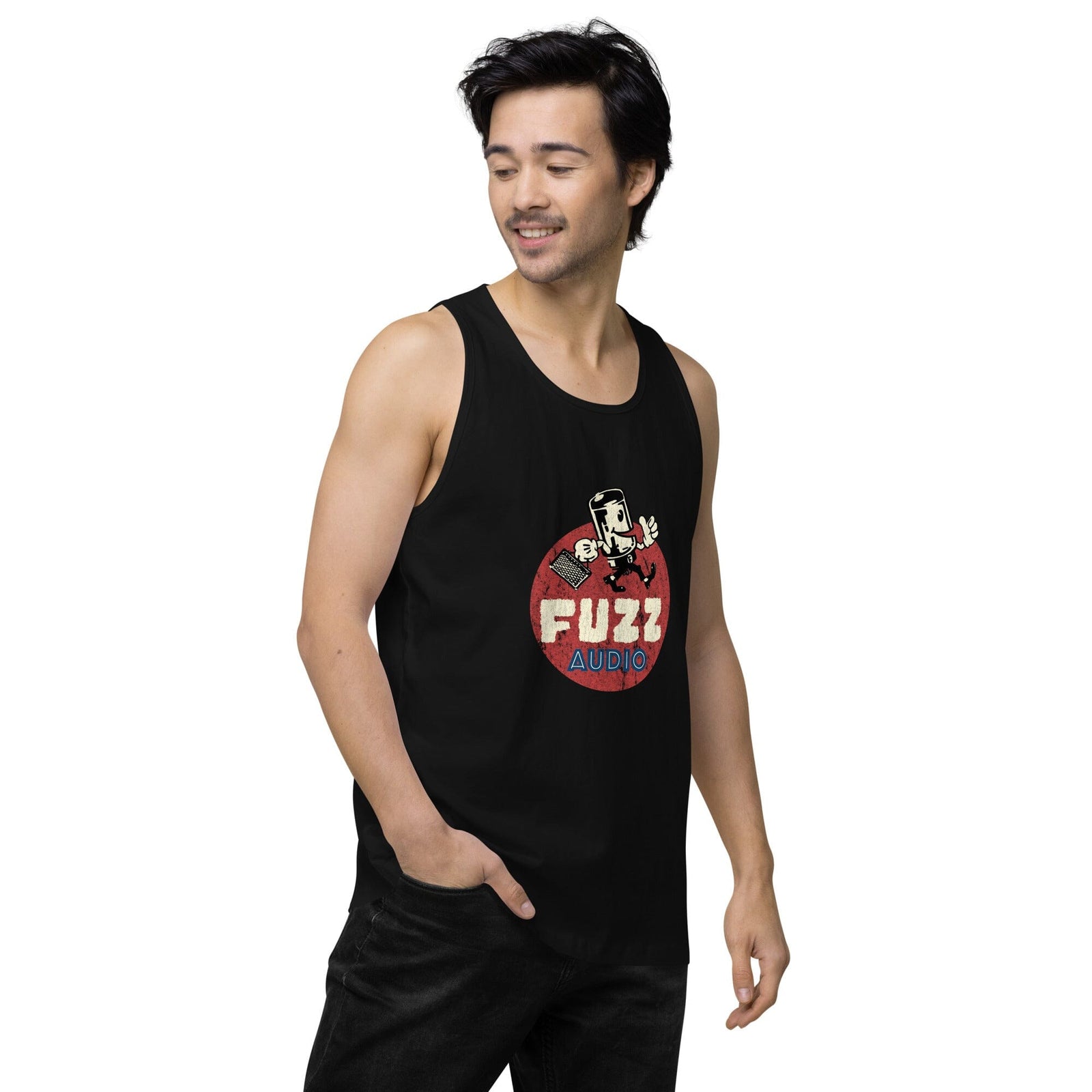 Fuzz Audio Mens Premium Tank Top Fuzz Audio