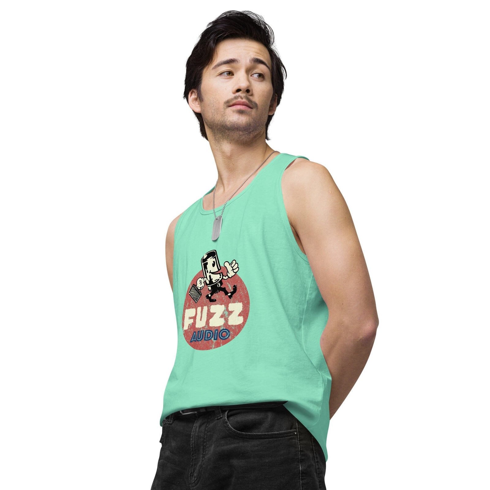 Fuzz Audio Mens Premium Tank Top Fuzz Audio