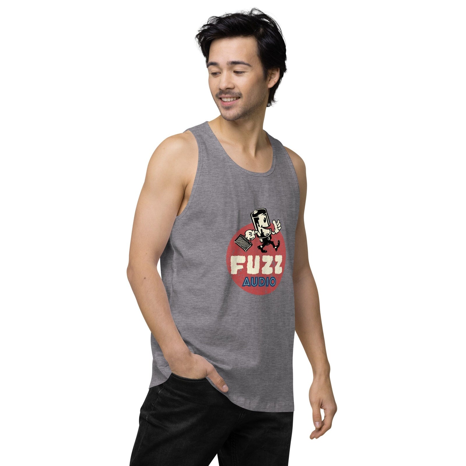 Fuzz Audio Mens Premium Tank Top Fuzz Audio