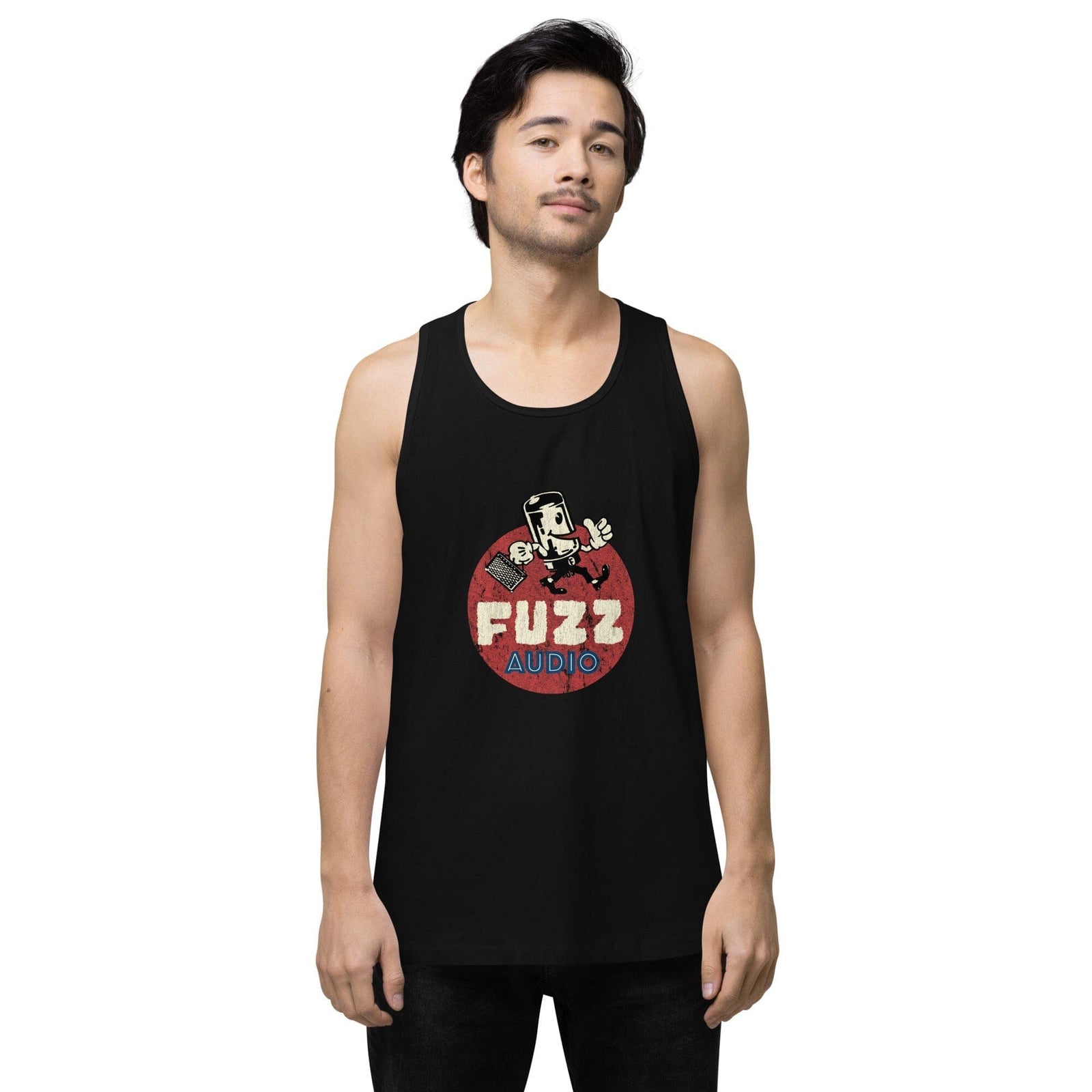 Fuzz Audio Mens Premium Tank Top Fuzz Audio Black S