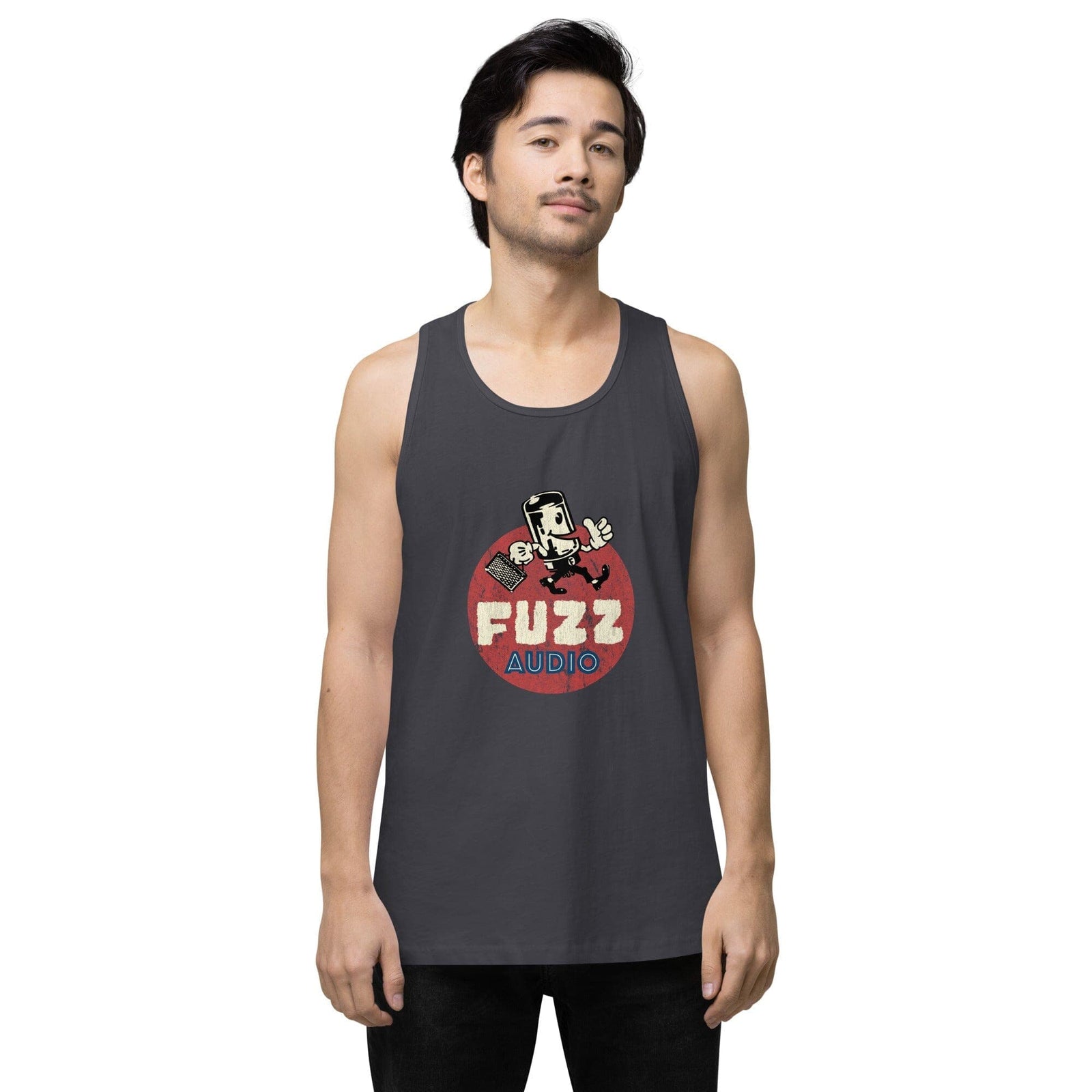 Fuzz Audio Mens Premium Tank Top Fuzz Audio Navy S