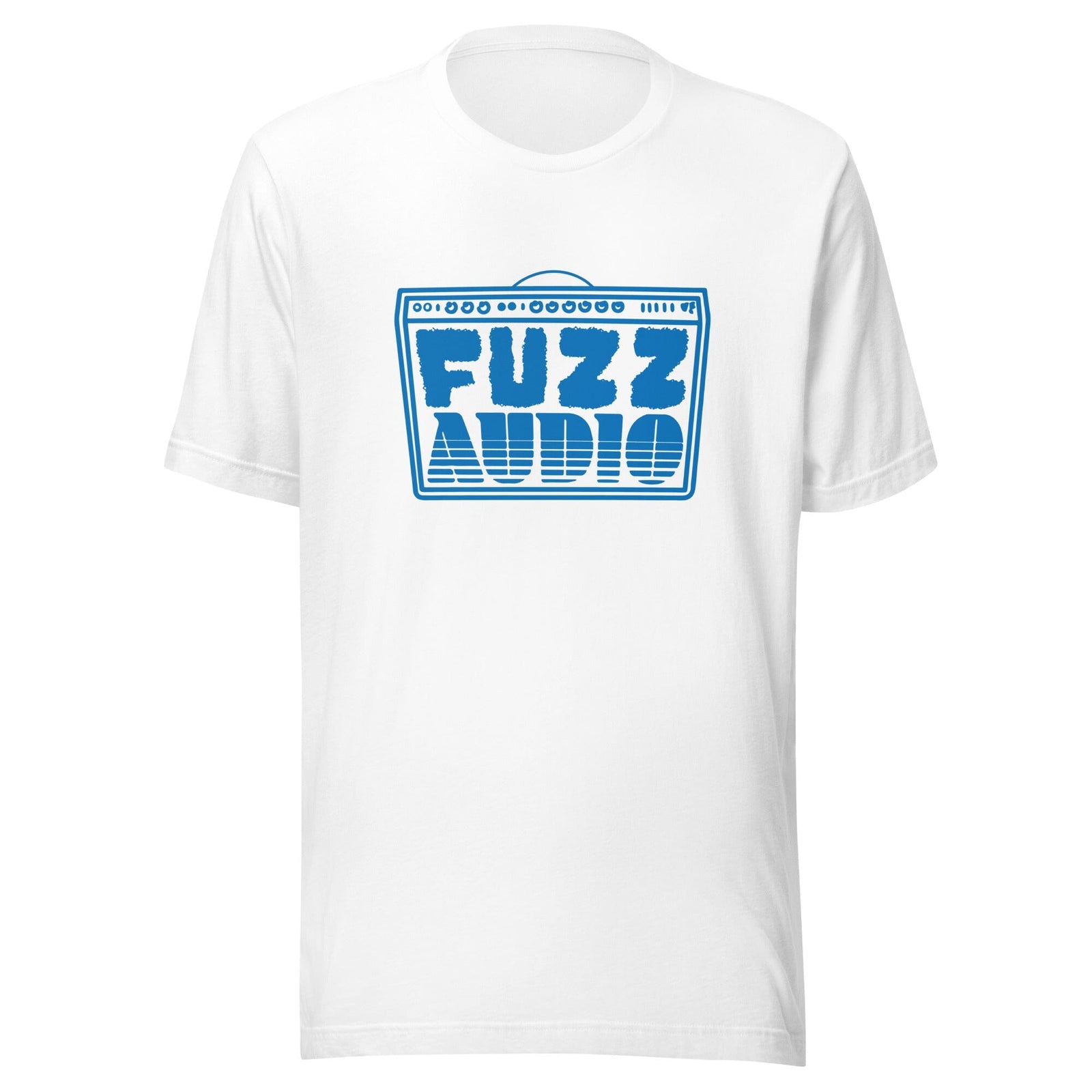 Fuzz Audio Shirt Amp Design - Blue Apparel Fuzz Audio White XS