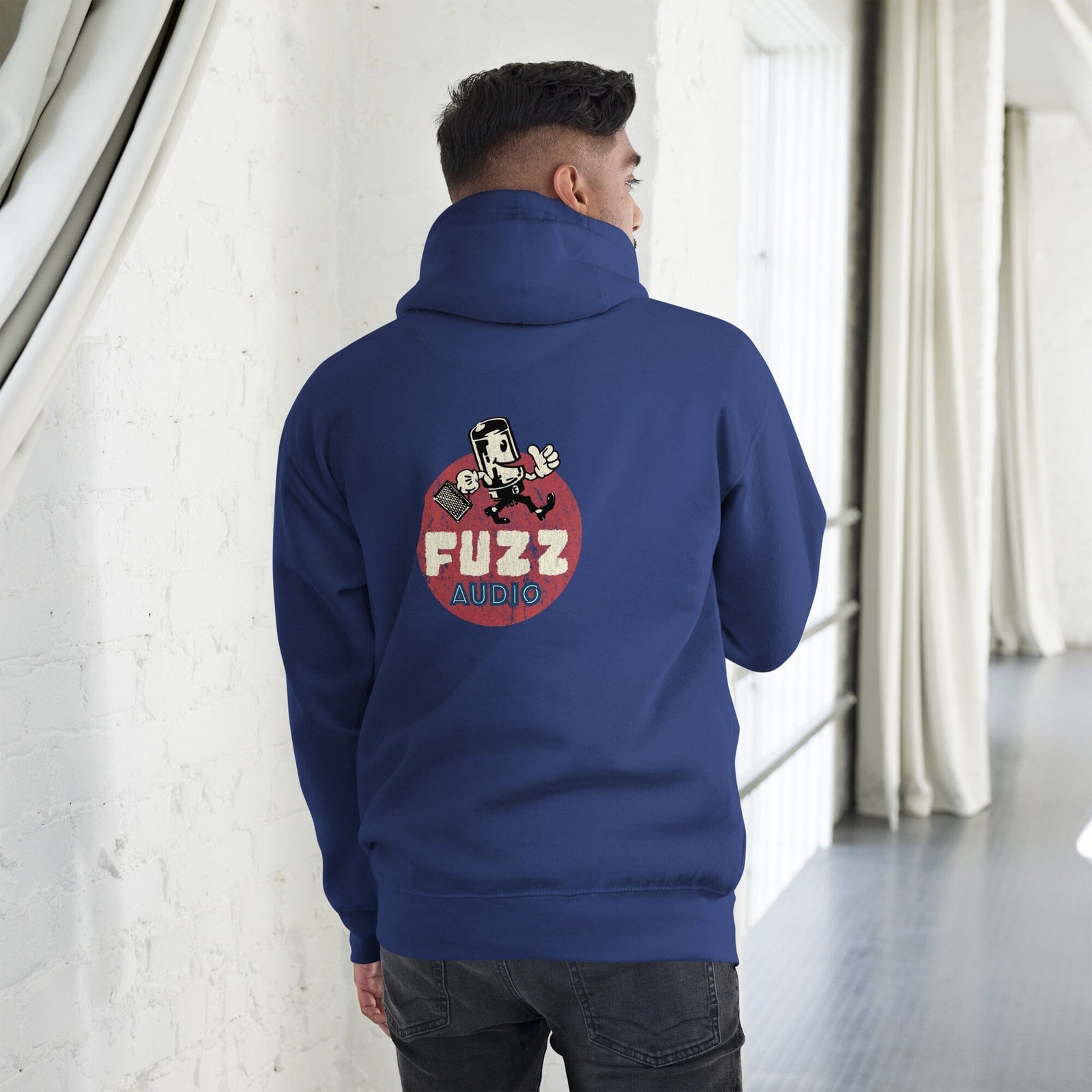 Fuzz Audio Unisex Hoodie - Back Logo Fuzz Audio Team Royal S
