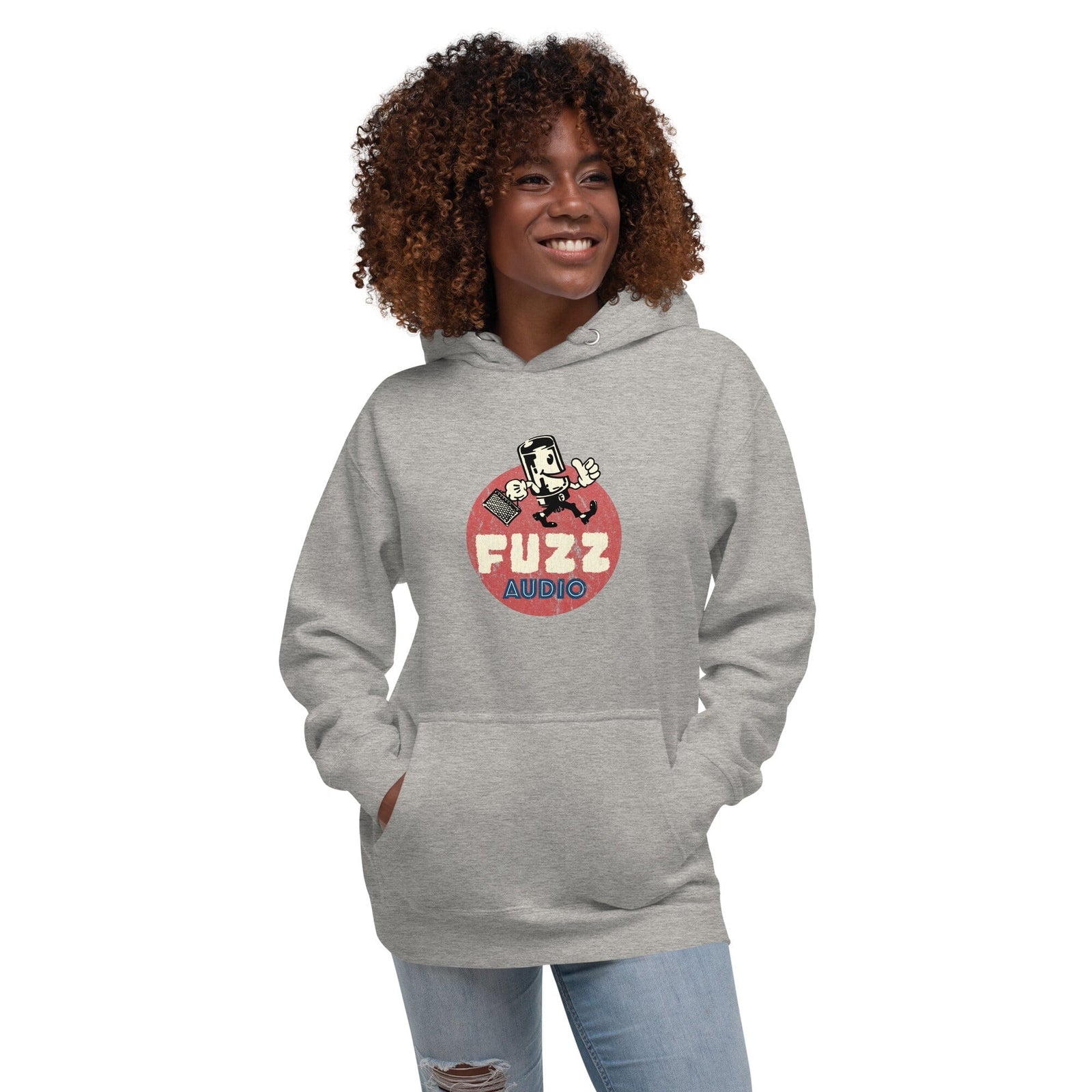 Fuzz Audio Unisex Hoodie - Front Logo Fuzz Audio Carbon Grey S