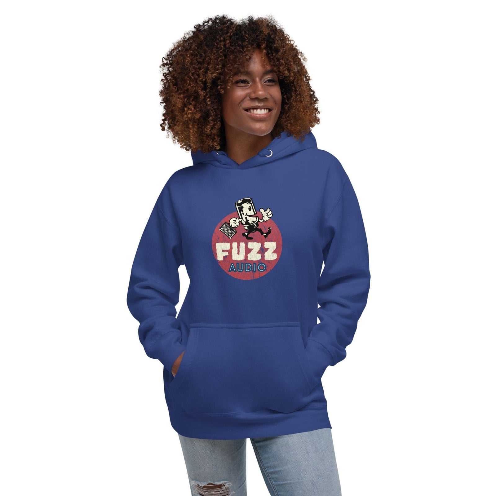 Fuzz Audio Unisex Hoodie - Front Logo Fuzz Audio Team Royal S