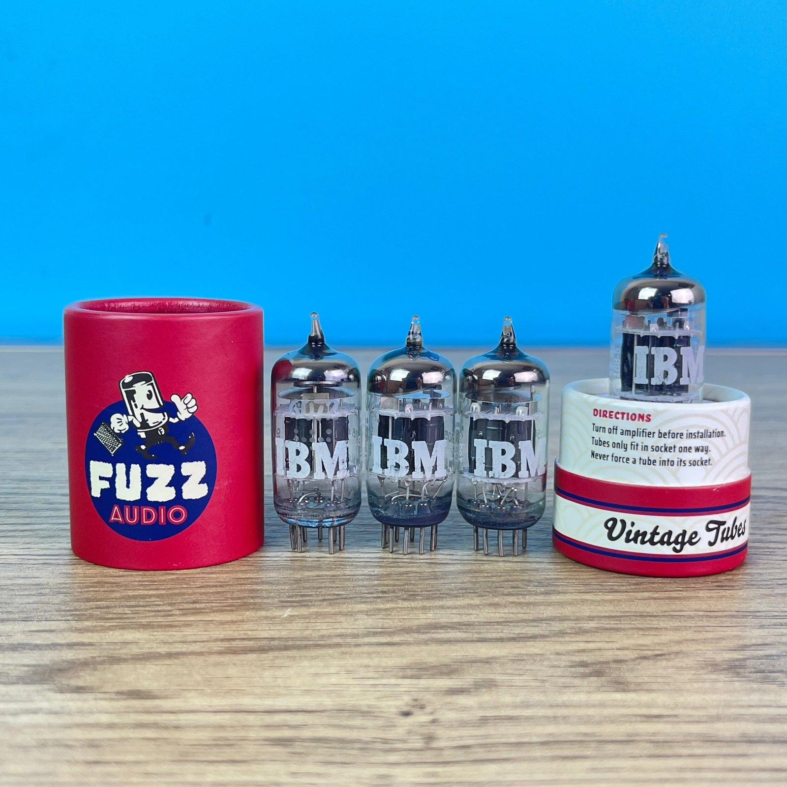 GE 6072 Black Plate (3 Mica) NOS Tubes Fuzz Audio 6072 Black Plate (IBM Logo) NOS