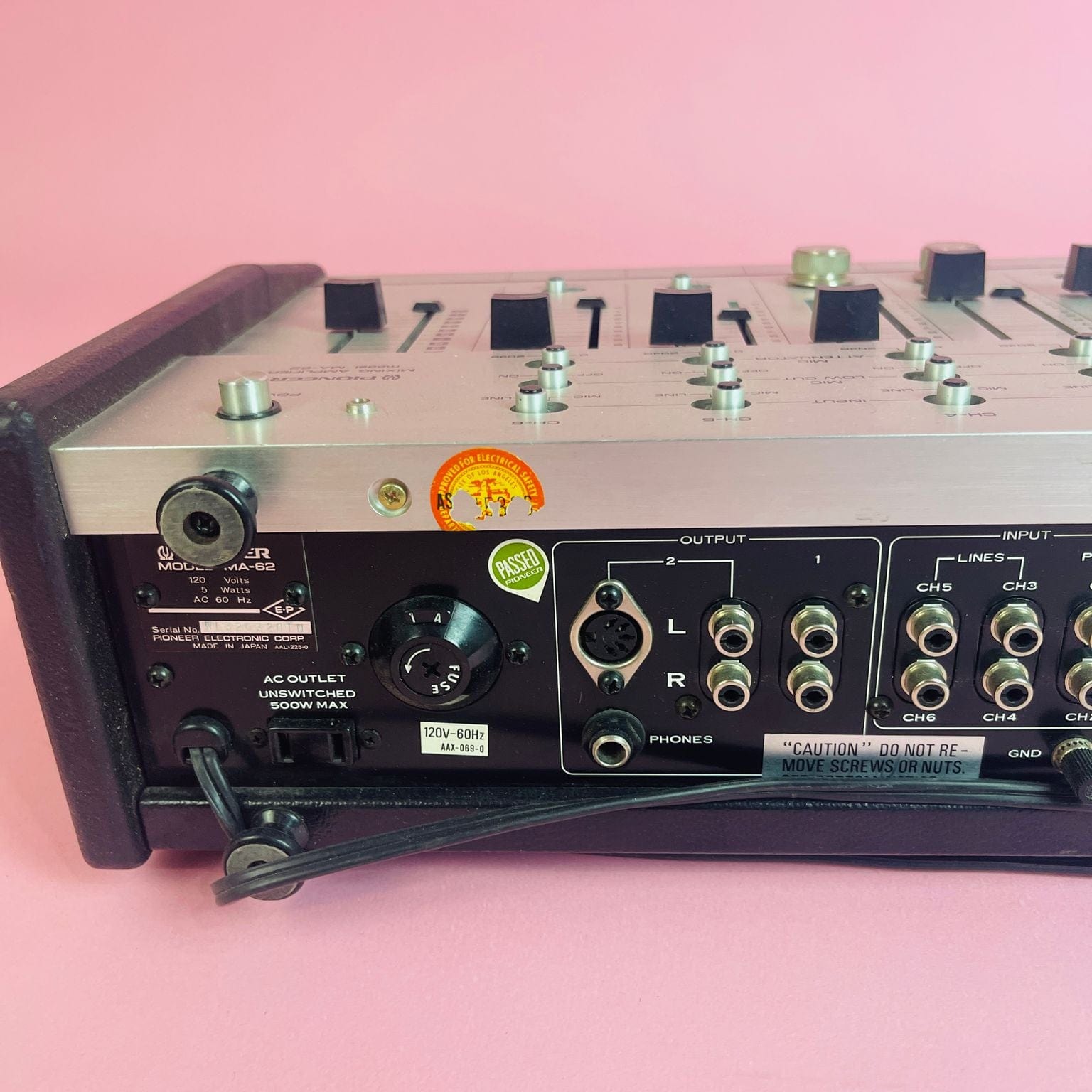 Pioneer MA-62 Mixing Amplifier (6 Channel) Audio Mixers Fuzz Audio