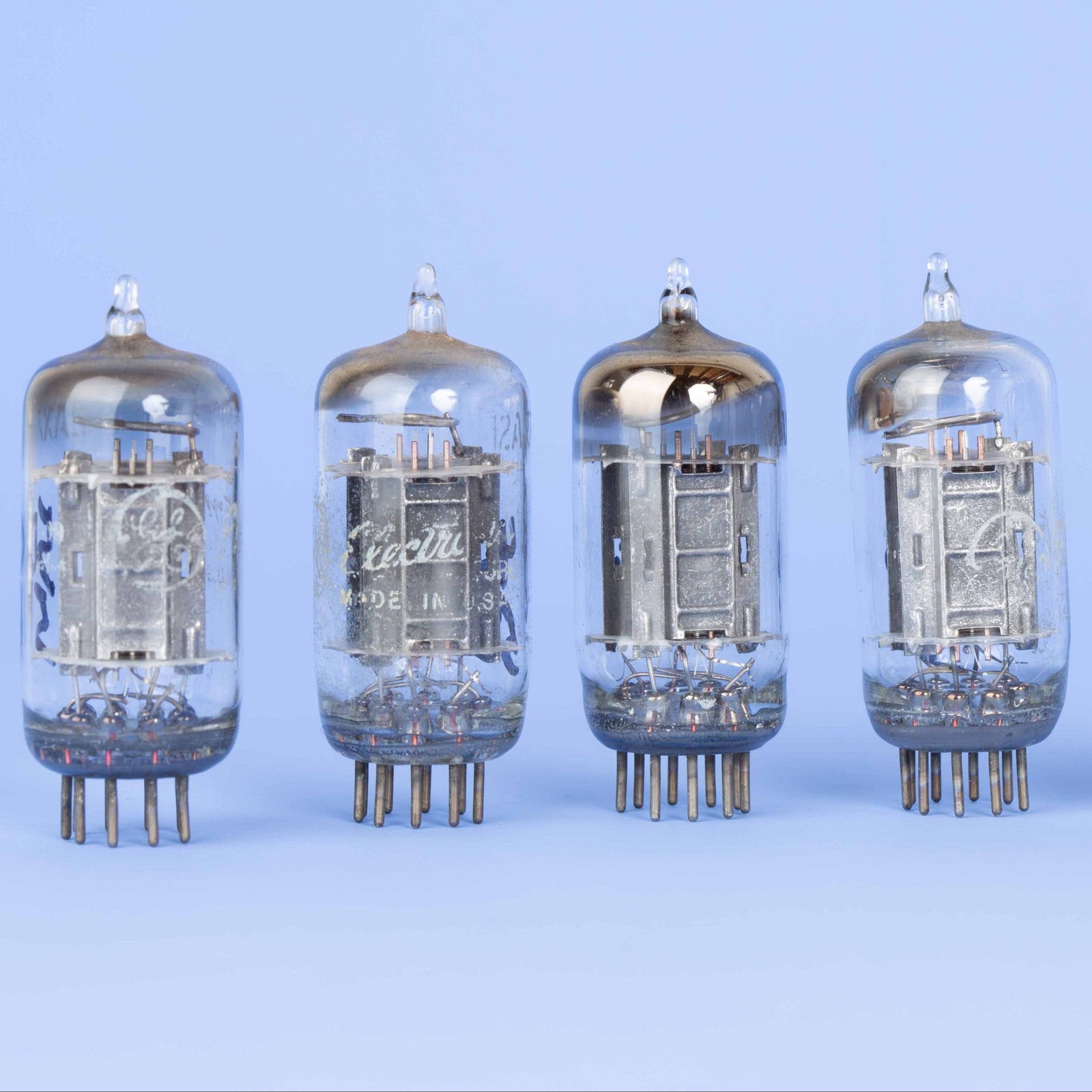 GE 12AX7 Galvanized Black Plates | Fuzz Audio | Guitar and Hifi Tubes