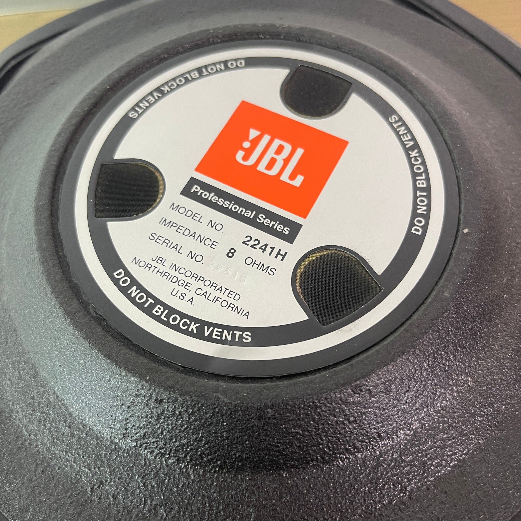 JBL 2241H 18" Speaker 8 ohms