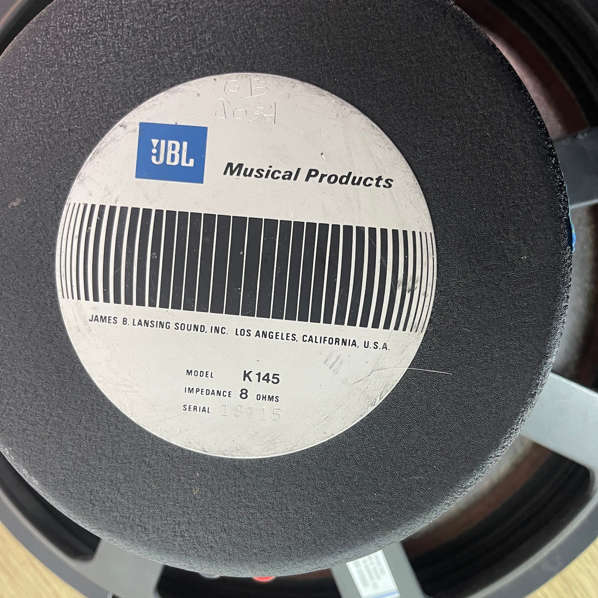 JBL K145 15" Speaker | 8 Ohms