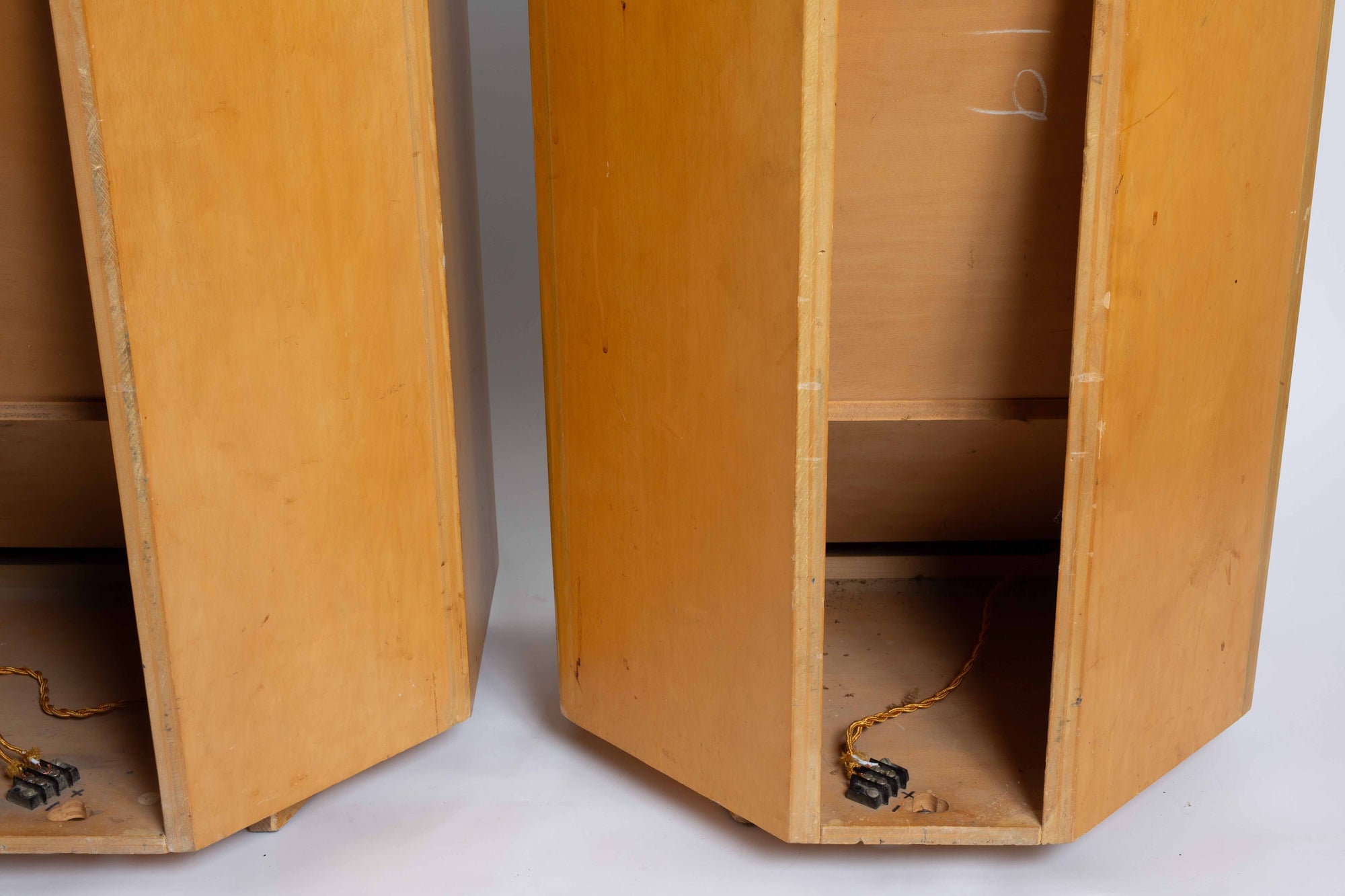 Electro-Voice Aristocrat 3-Way Speakers in Rare White Oak - Restored