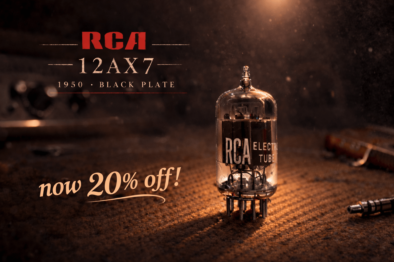 RCA 12AX7 Black Plates -- On Sale now! Fuzz Audio