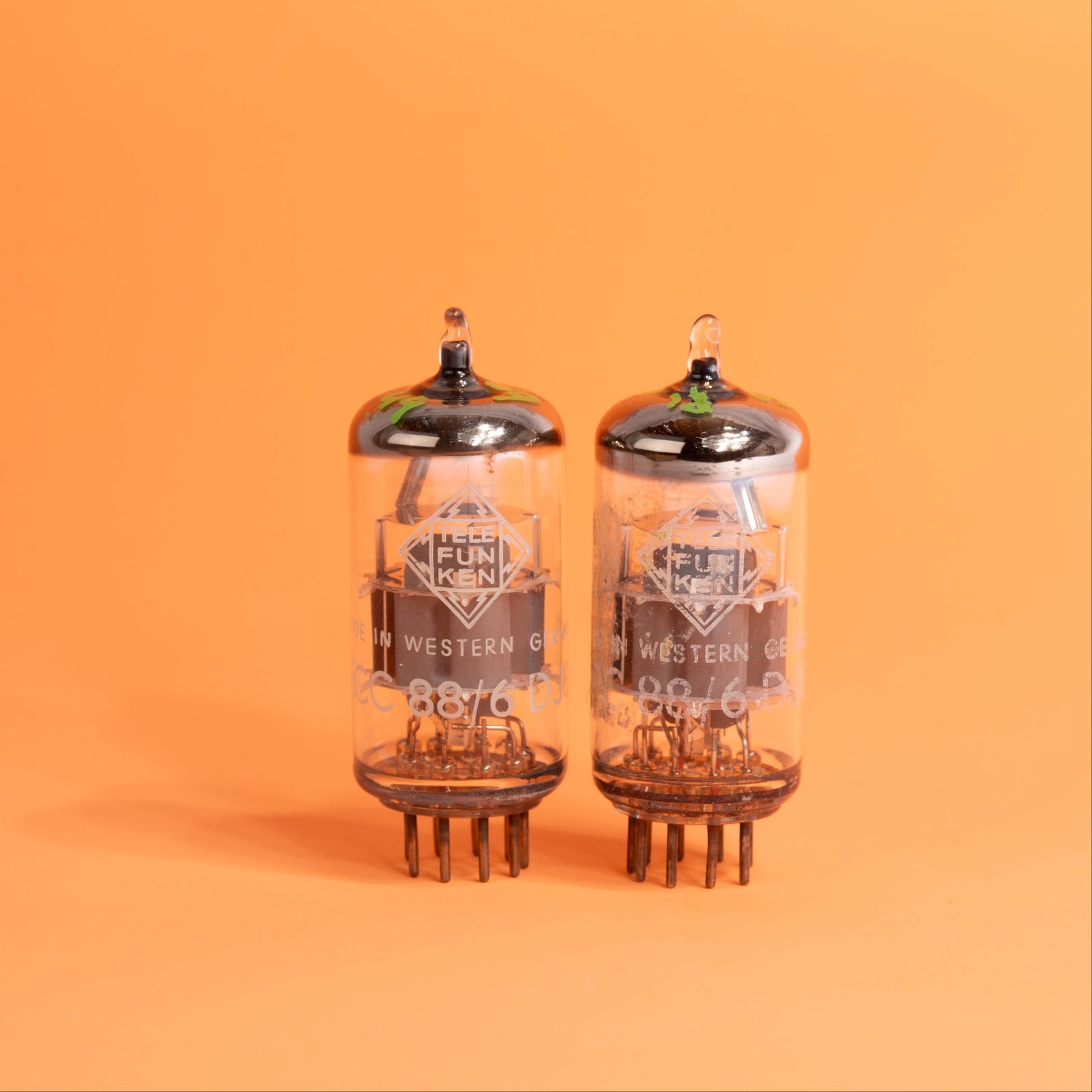 Telefunken 6DJ8 / ECC88 Matched Pair — ANOS Vintage Tubes