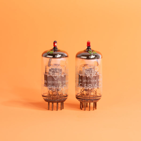 Telefunken 6DJ8 / ECC88 Selected Red Tip Matched Pair - ANOS