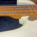 1983 Fender American '57 Reissue Precision P Bass "Fullerton Era" Olympic White Guitar Fuzz Audio 