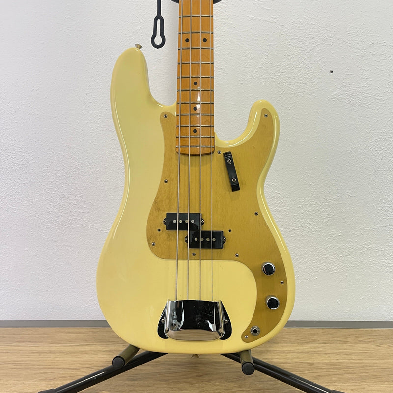 1983 Fender American '57 Reissue Precision P Bass "Fullerton Era" Olympic White Guitar Fuzz Audio 