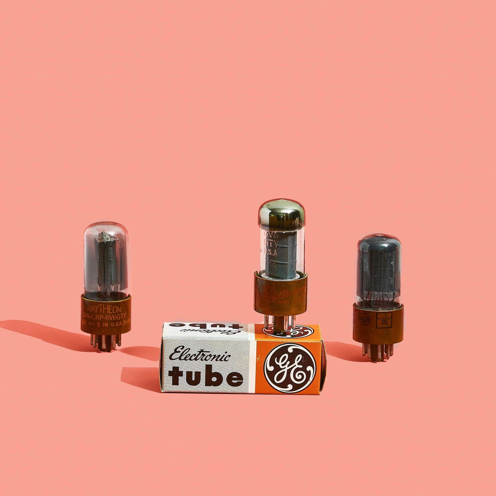 6V6GTY Brown Base NOS Tubes Fuzz Audio 