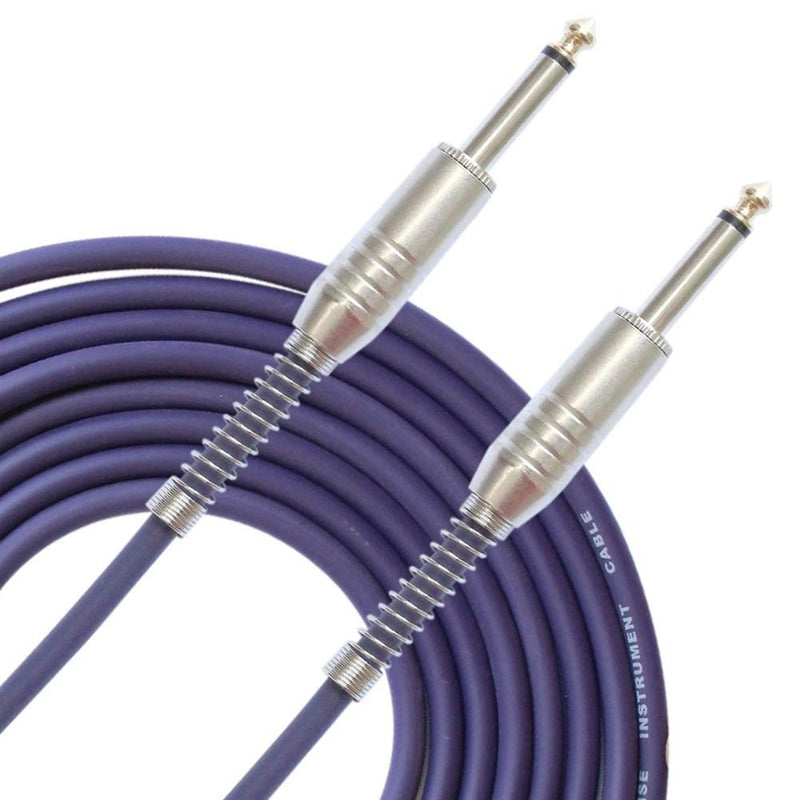 FFLGW-24 Mono Jack Guitar Cable Audio Male to Male Cable Wire Cord Rubber Copper 6.35mm 1/4 Inch Straight Plug for Electric Instruments Guitar Accessories Fuzz Audio 