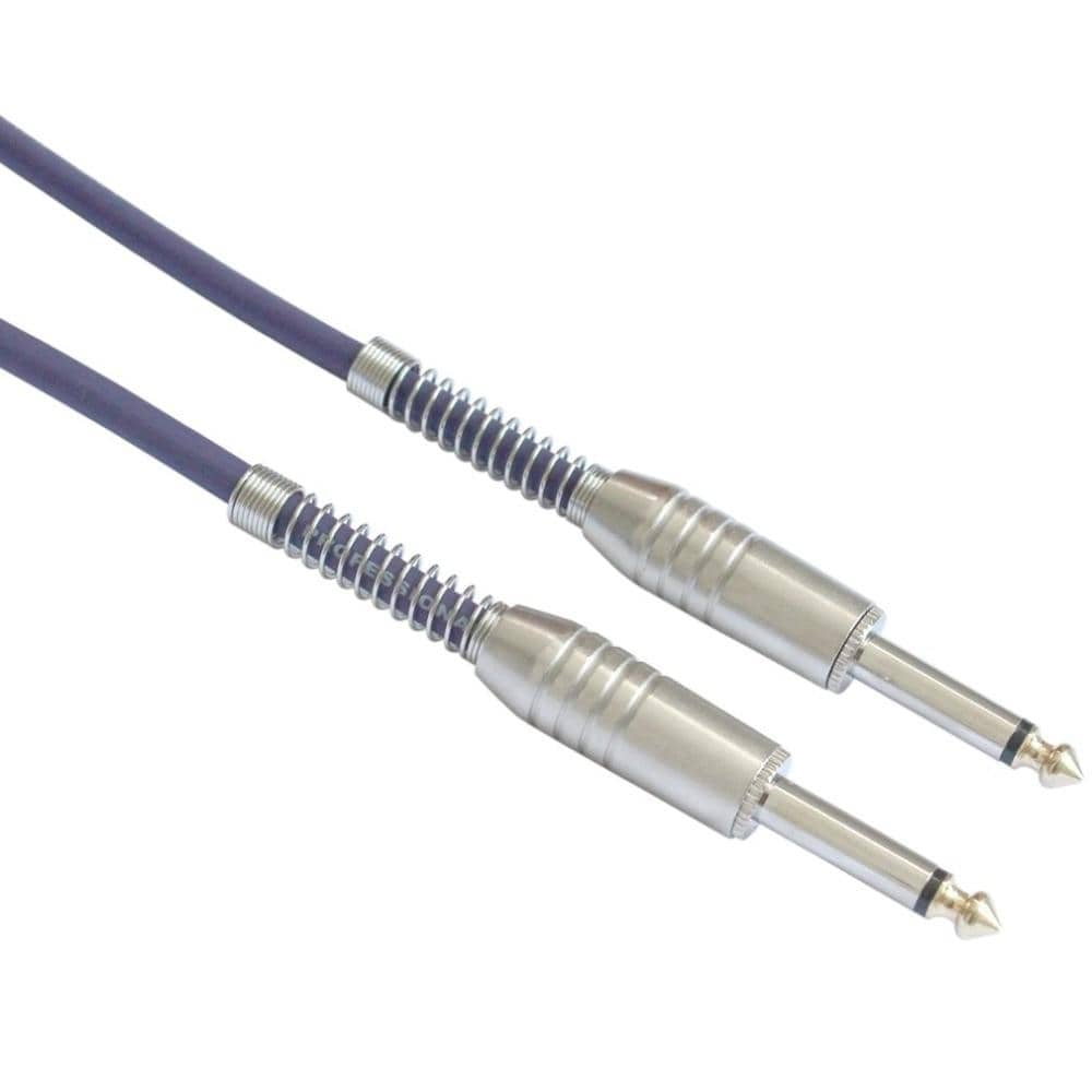 FFLGW-24 Mono Jack Guitar Cable Audio Male to Male Cable Wire Cord Rubber Copper 6.35mm 1/4 Inch Straight Plug for Electric Instruments Guitar Accessories Fuzz Audio 