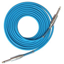 FFLGW-24 Mono Jack Guitar Cable Audio Male to Male Cable Wire Cord Rubber Copper 6.35mm 1/4 Inch Straight Plug for Electric Instruments Guitar Accessories Fuzz Audio Blue United States 