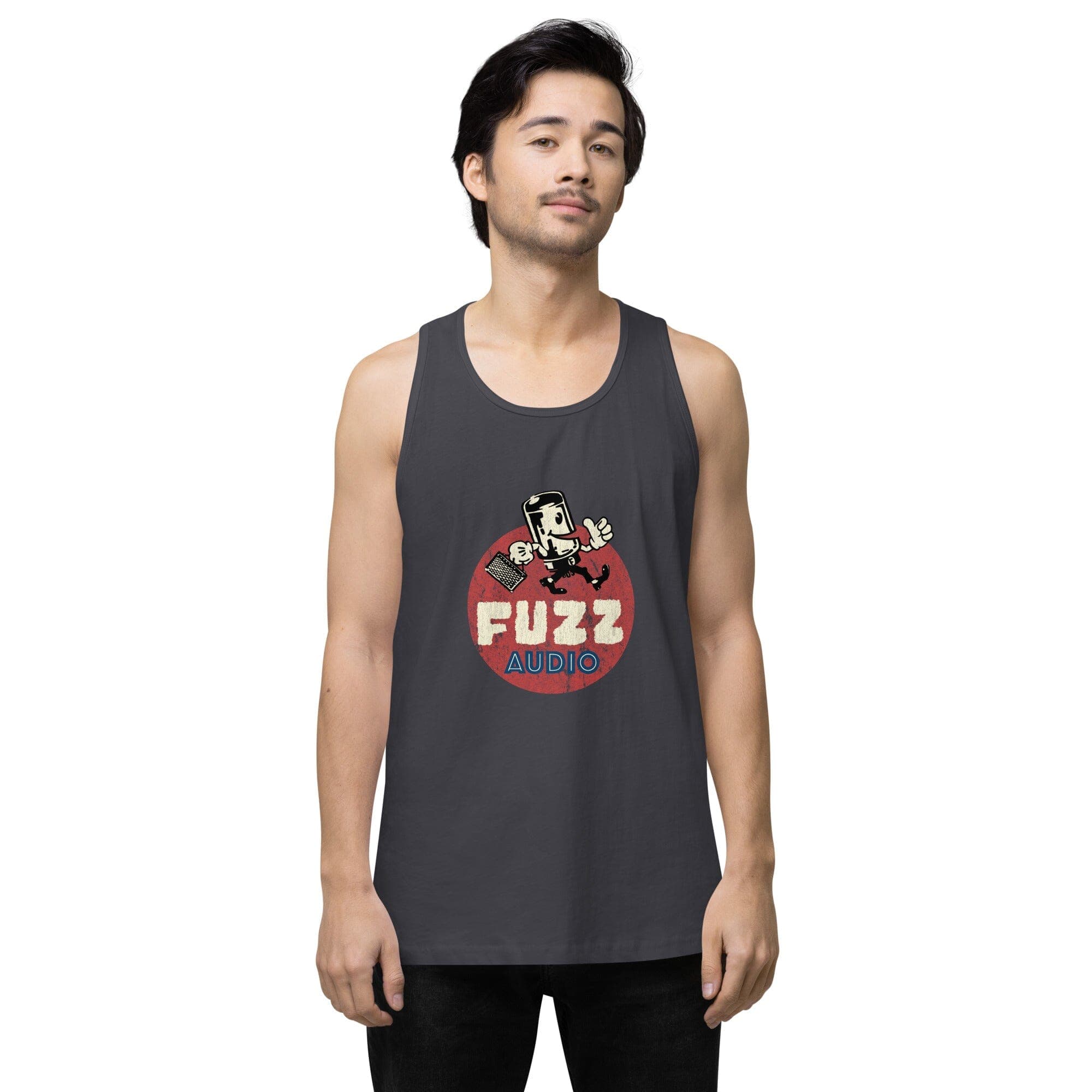 Fuzz Audio Mens Premium Tank Top Fuzz Audio Navy S 