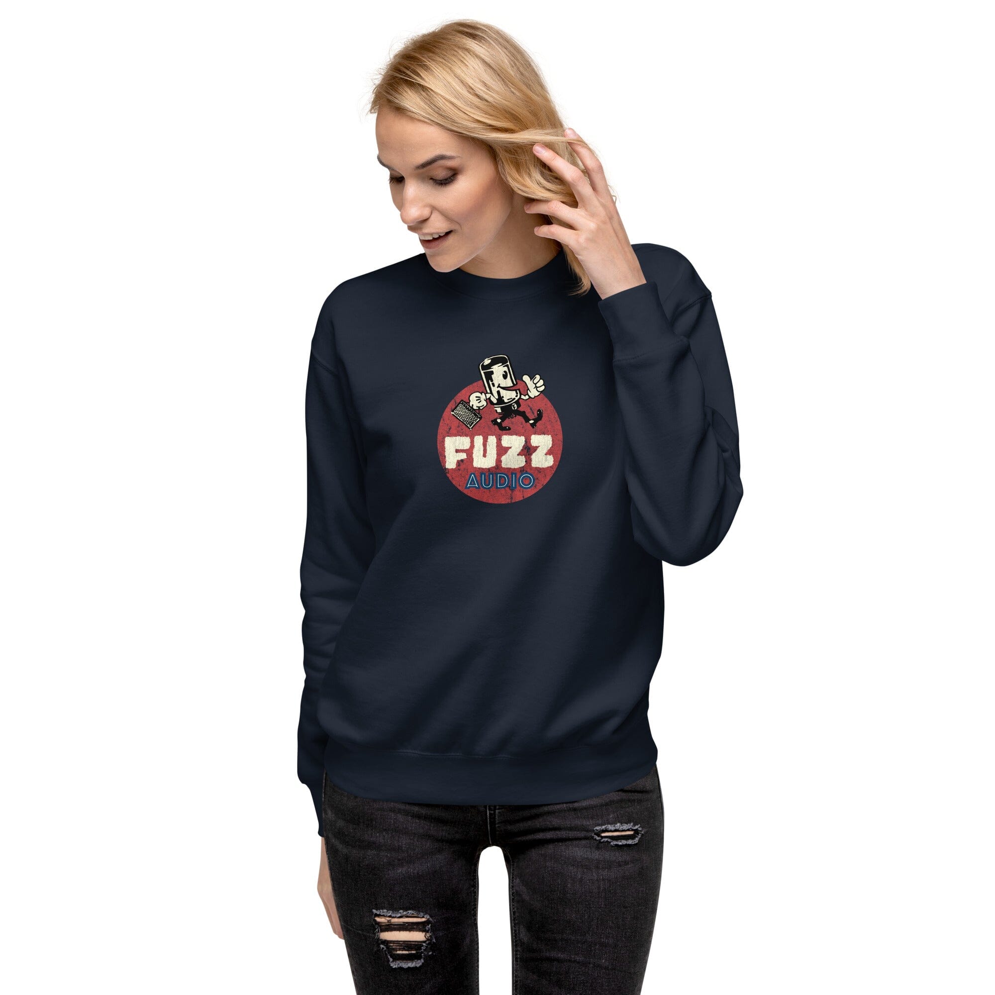 Fuzz Audio Premium Unisex Sweatshirt Fuzz Audio Navy Blazer S 