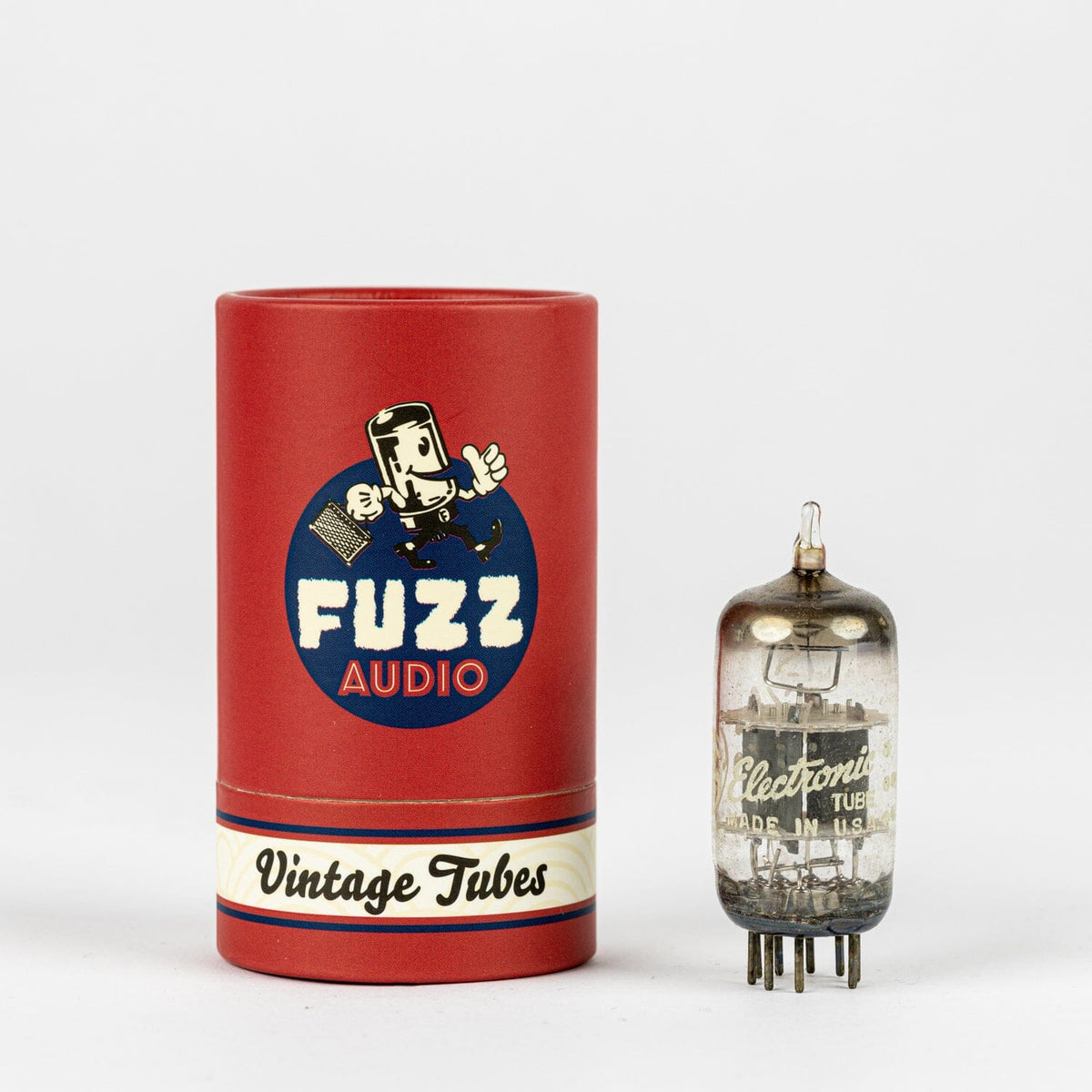 GE 12AY7 Grey Plates NOS Tubes Fuzz Audio 