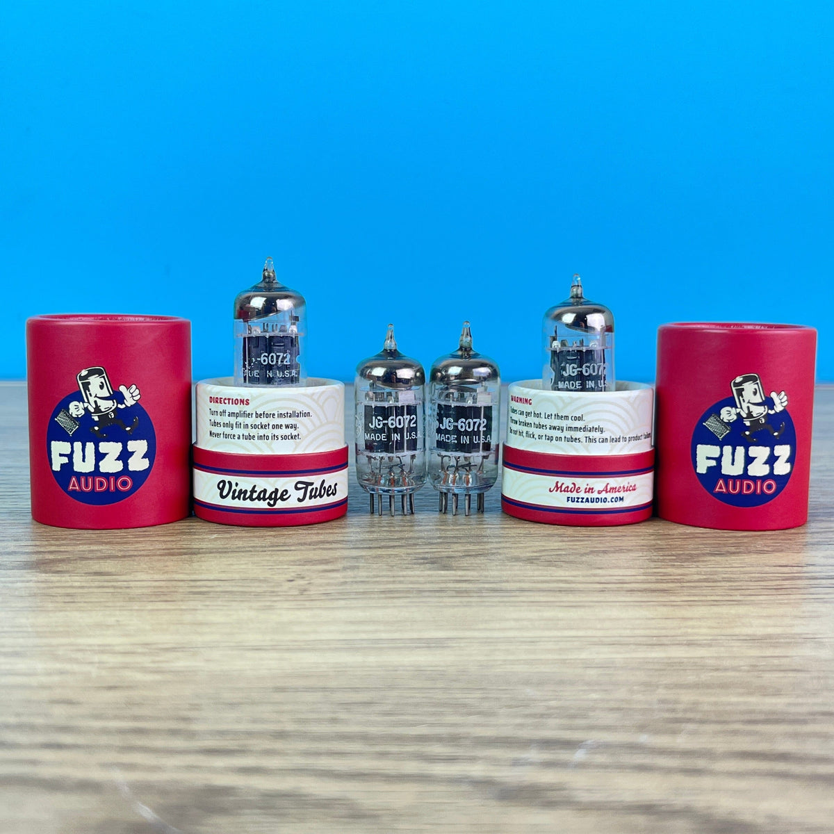 GE 6072 Black Plate (3 Mica) NOS Tubes Fuzz Audio 