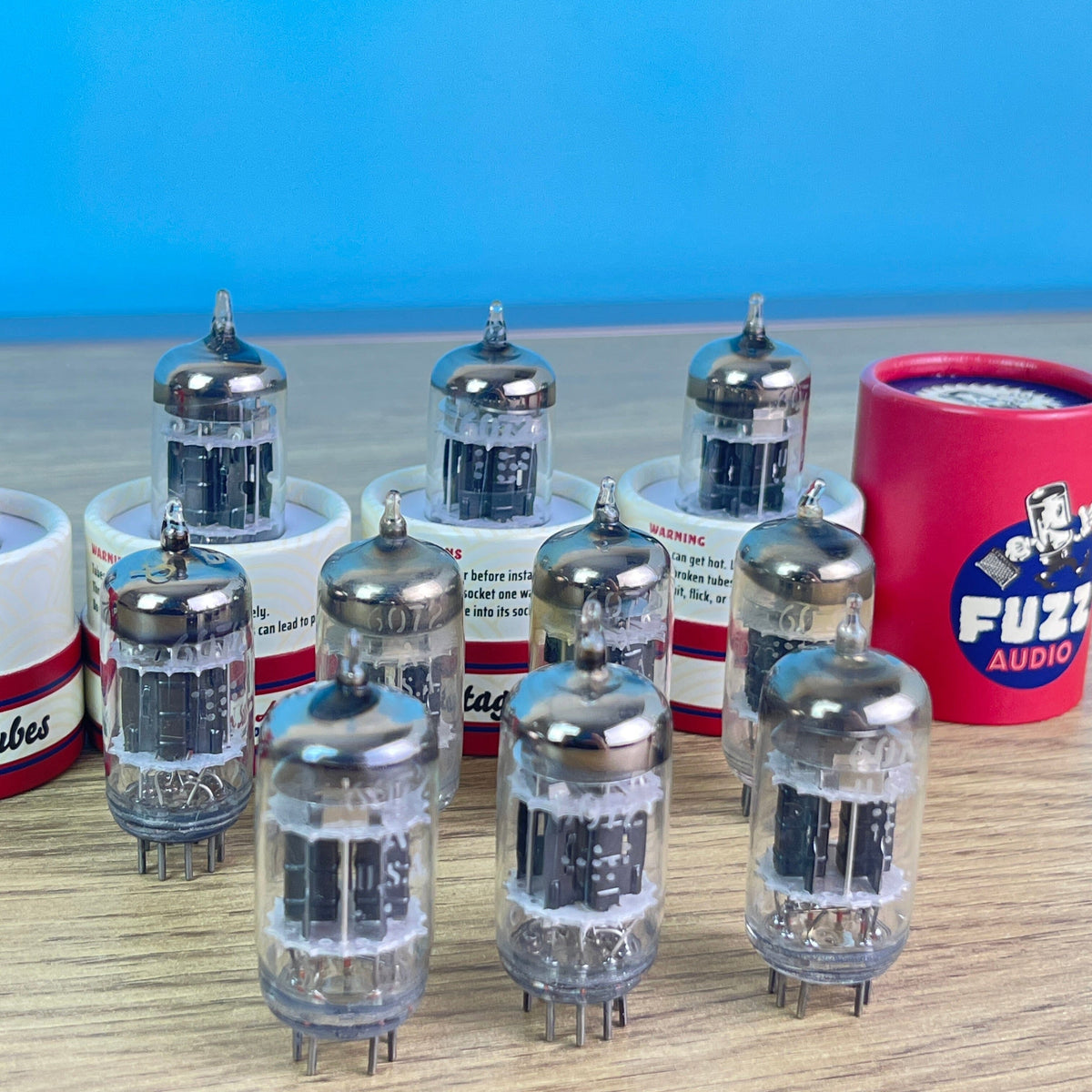 GE 6072 Black Plate (3 Mica) NOS Tubes Fuzz Audio 6072 Black Plate Tests NOS 