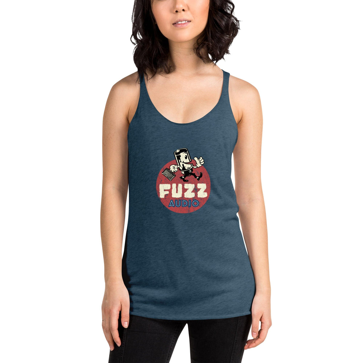 Women's Racerback Tank Fuzz Audio Indigo XS 