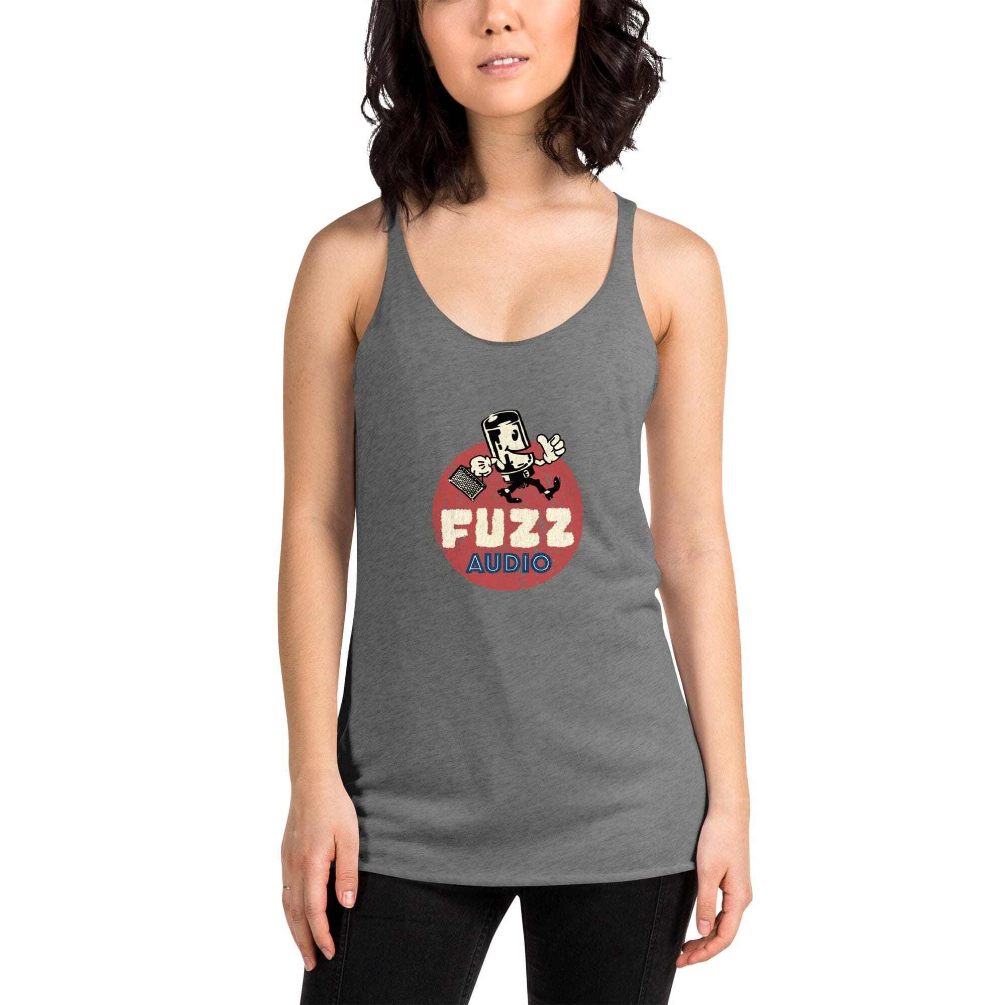 Women's Racerback Tank Fuzz Audio Premium Heather XS 